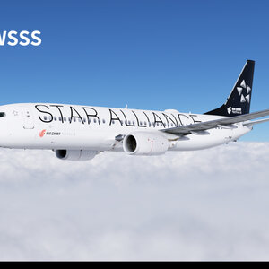 国航738星盟飞行于西藏